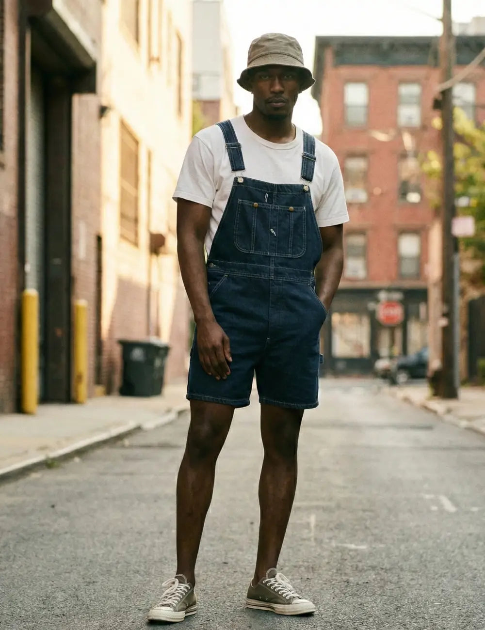 Salopette short homme