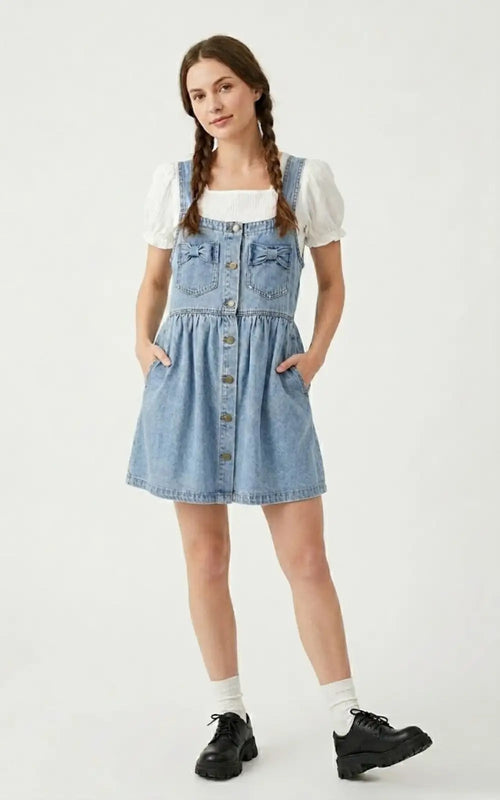 Jupe Salopette en Jean