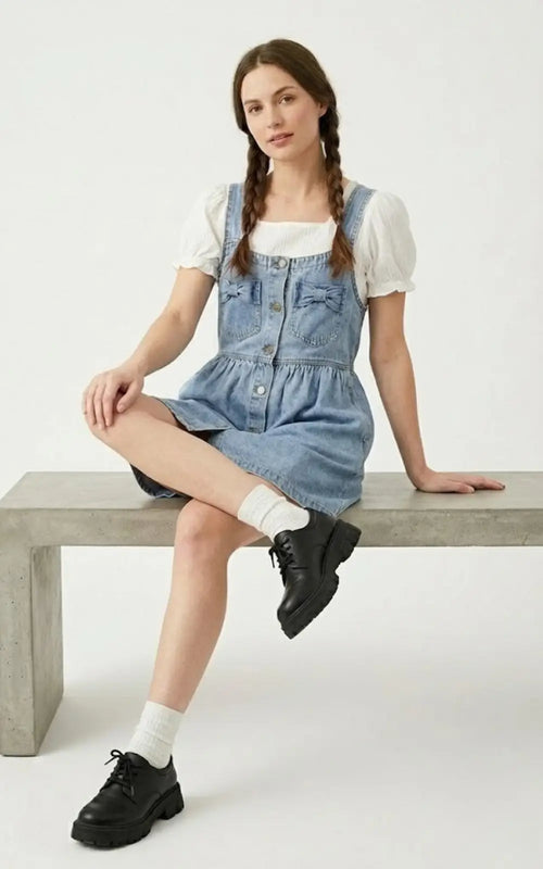 Jupe Salopette en Jean