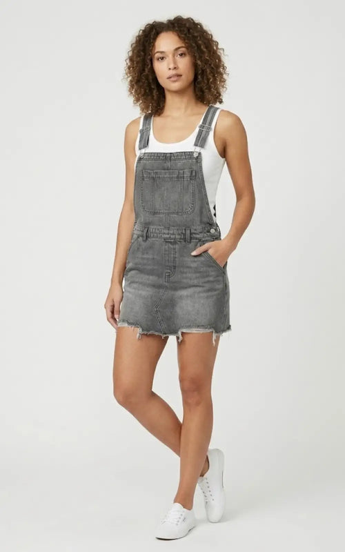 Jupe Salopette Jean Courte Grande Taille