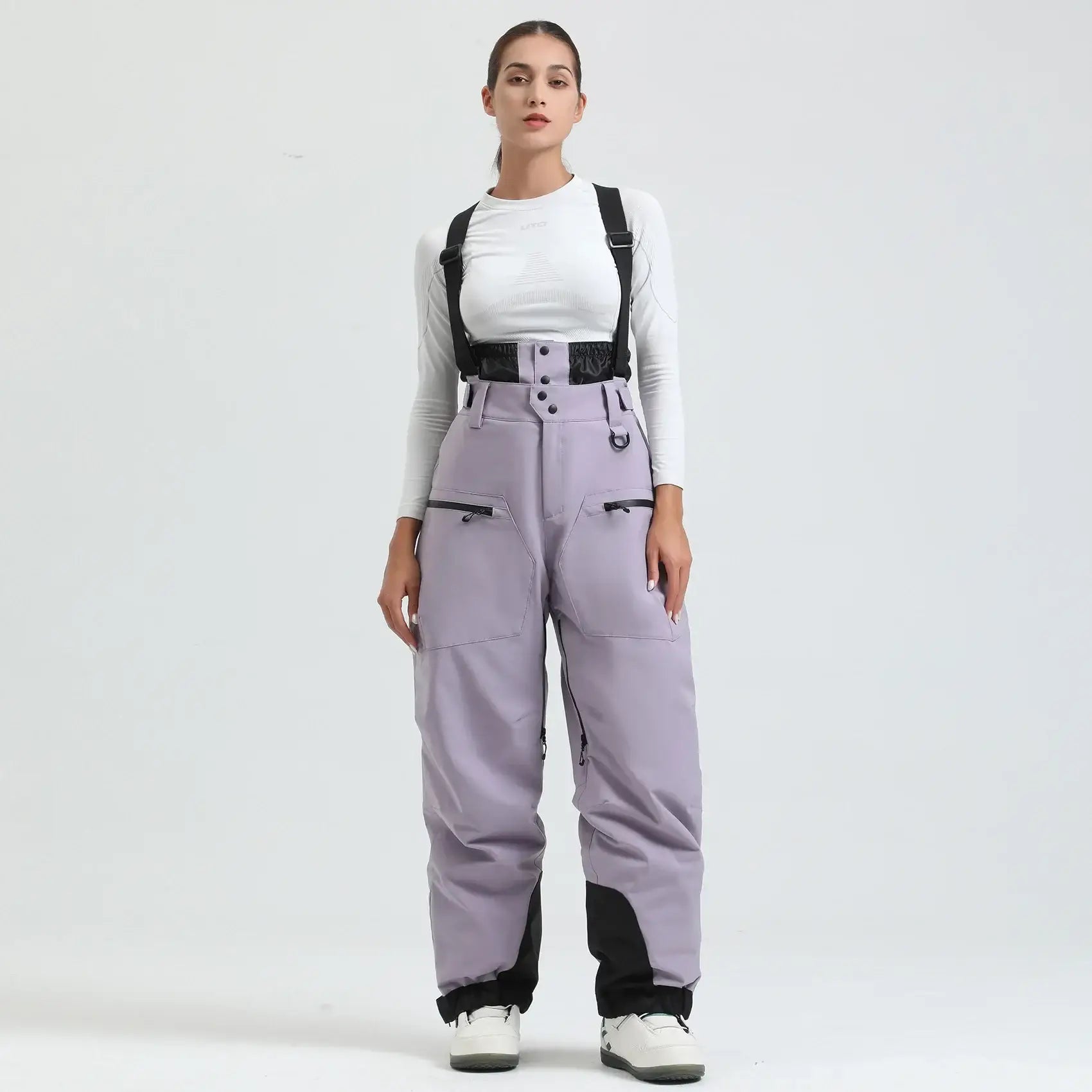 Pantalon De Ski Femme Salopette Violette