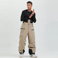 Pantalon De Ski Homme Salopette Beige