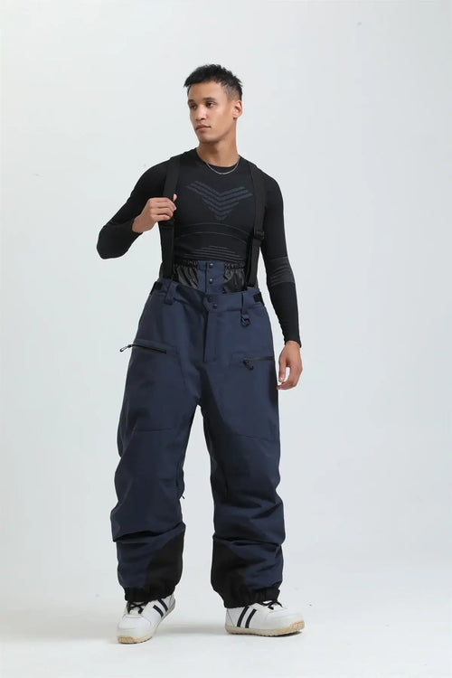 Pantalon De Ski Homme Salopette Bleu