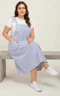 Robe Salopette à Rayures