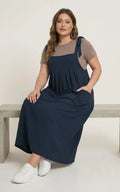 Robe Salopette Bleue Marine