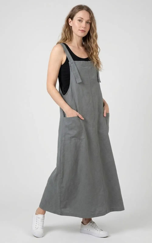 Robe Salopette Grise