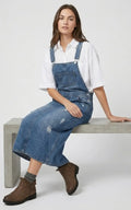 Robe Salopette Jean Longue Déchirée