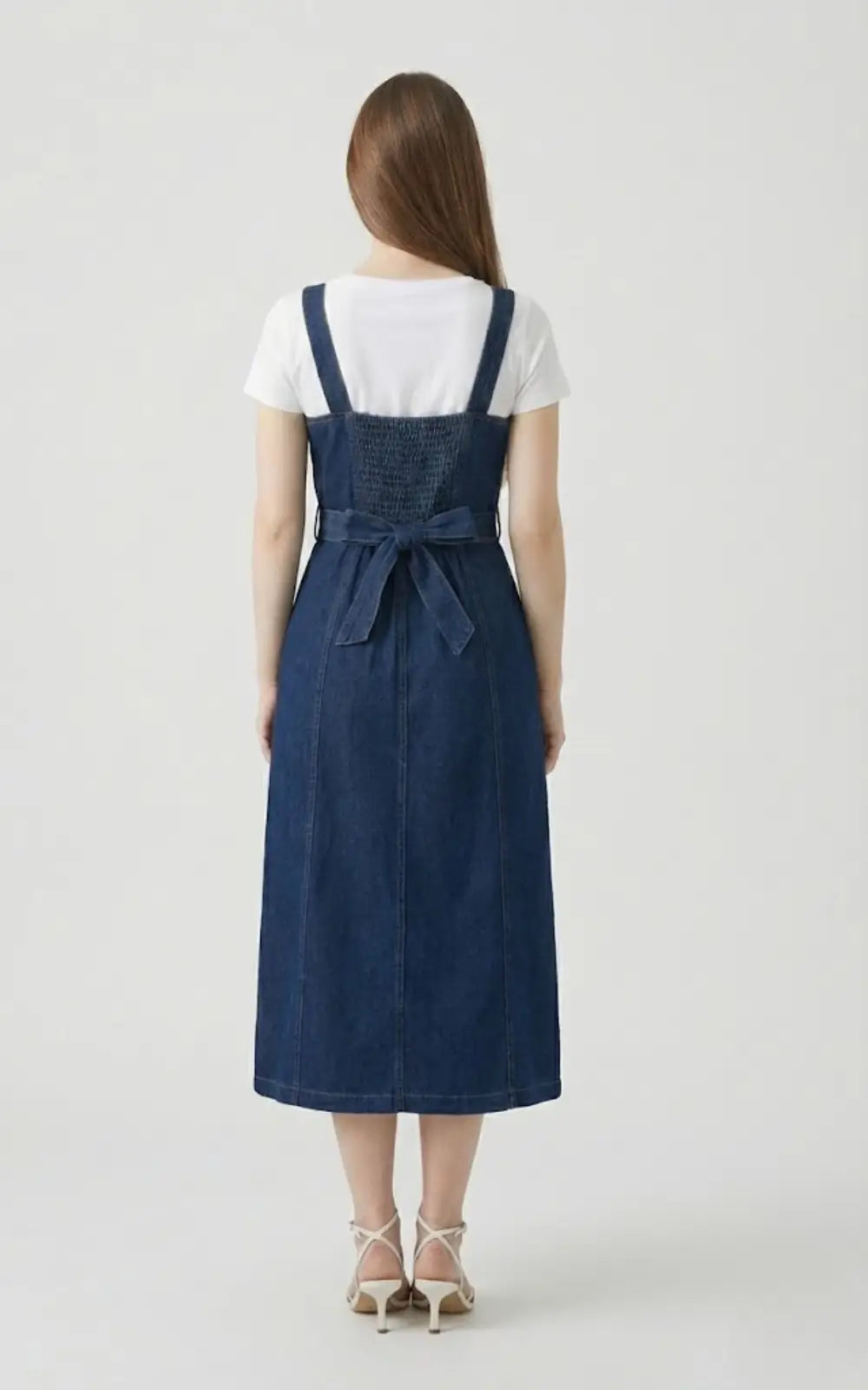 Robe Salopette Jean Style Empire