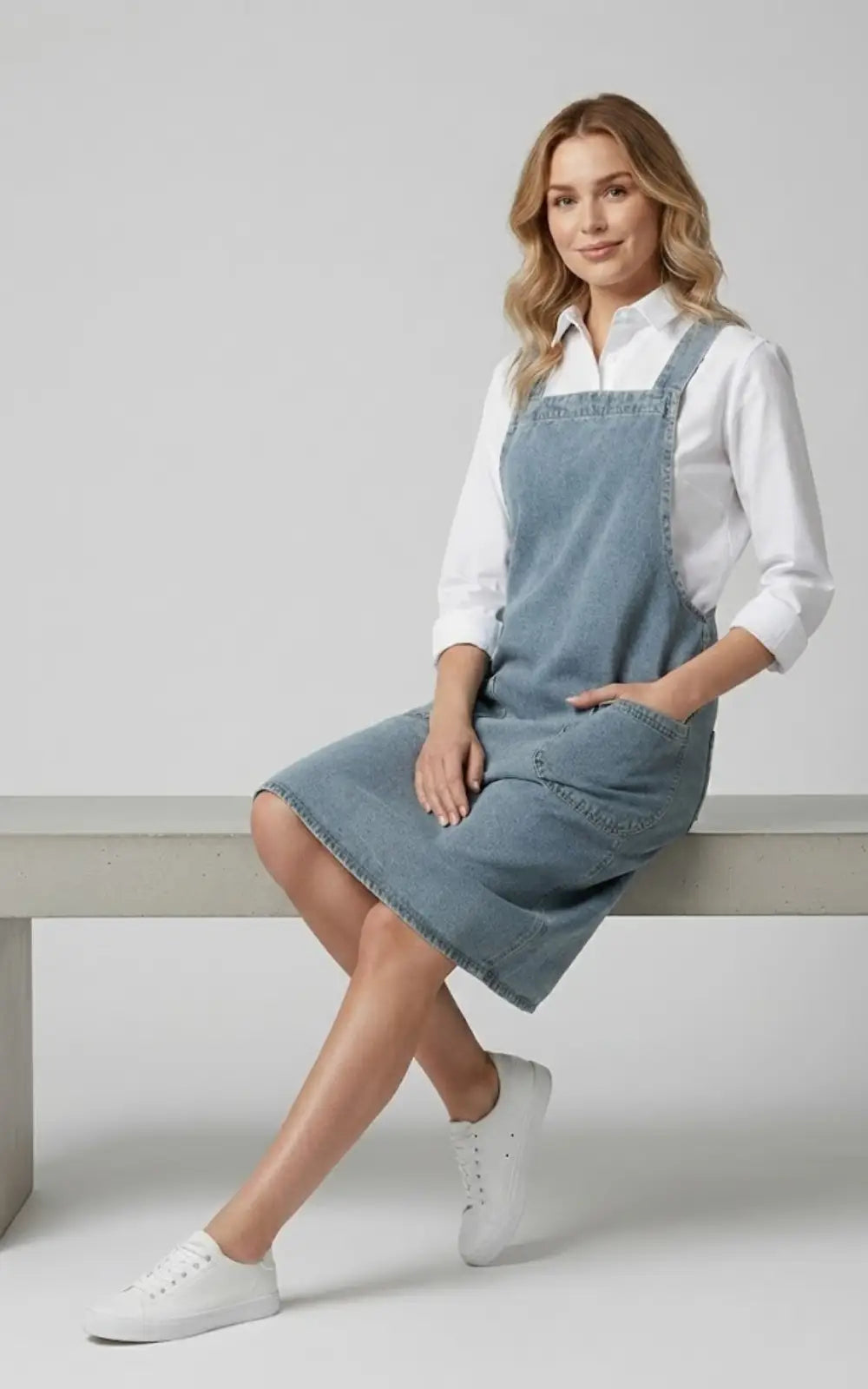 Robe Salopette Jean Style Urbain