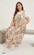 Robe Salopette Motif Fleurs