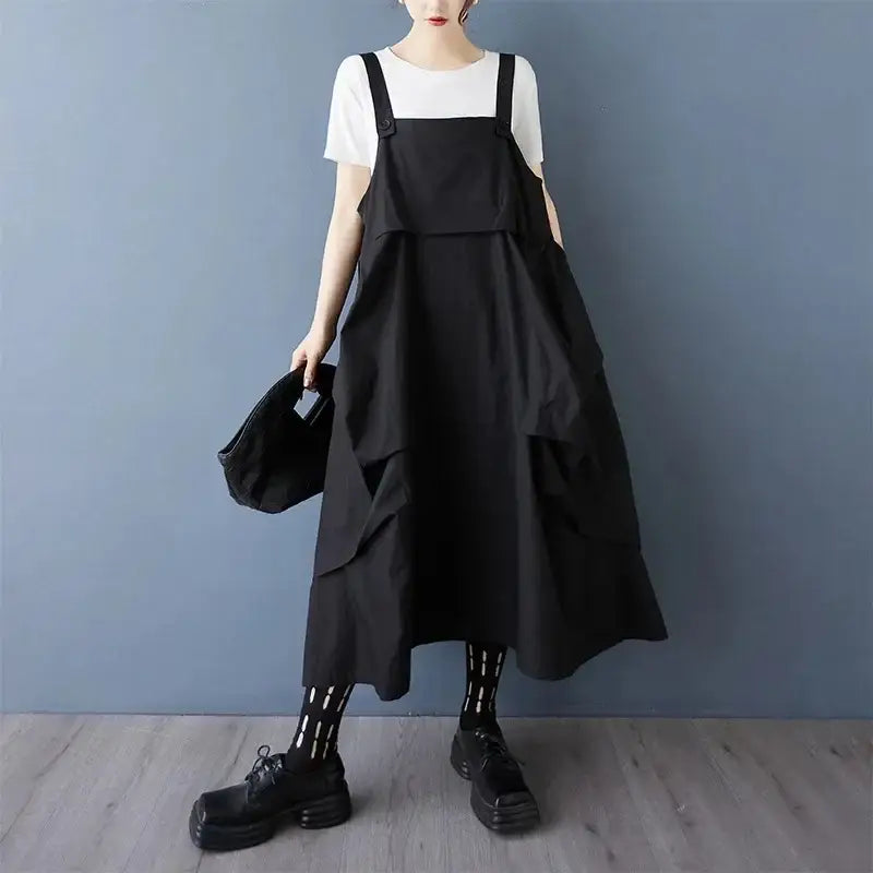 Robe Salopette Plissée