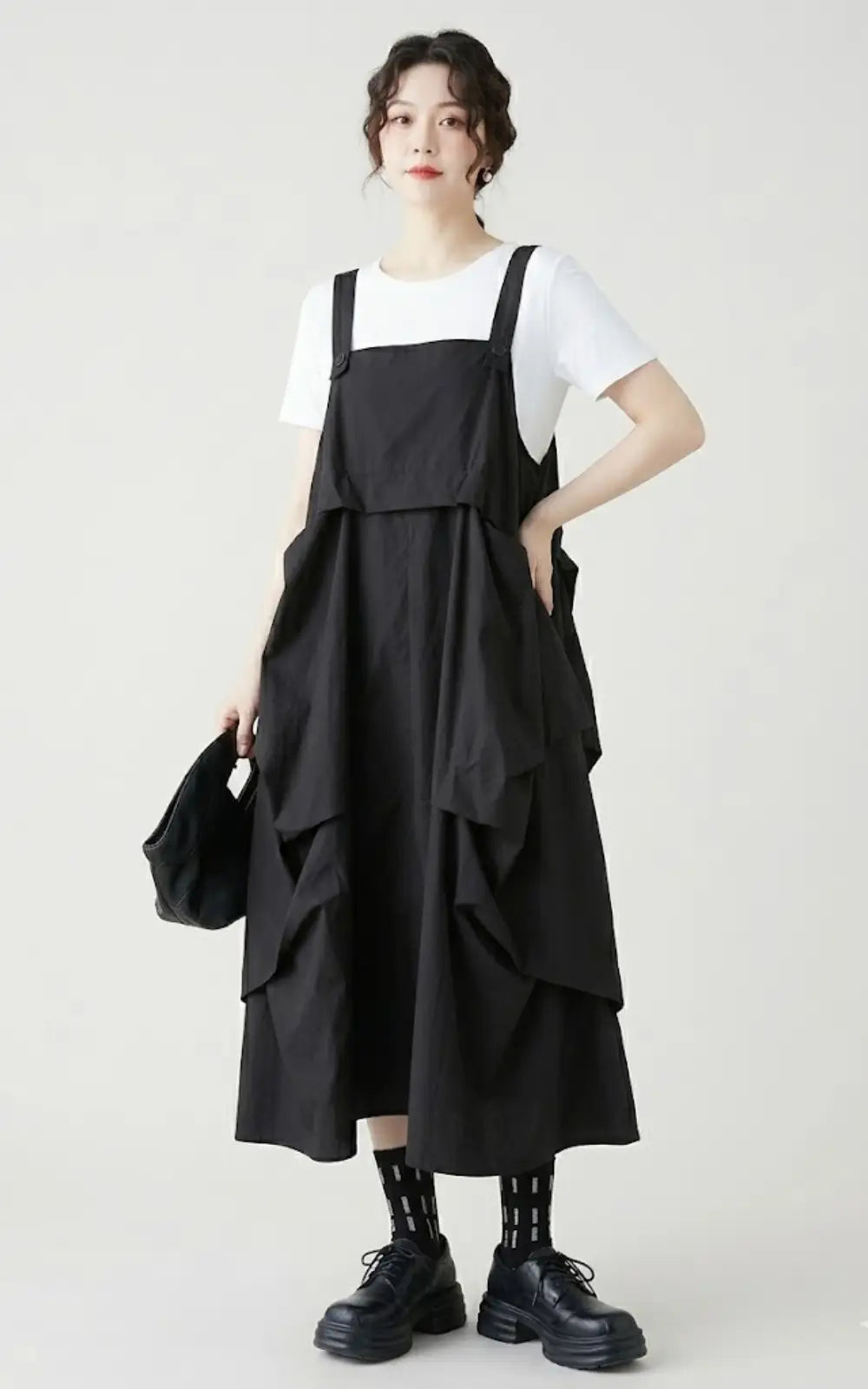Robe Salopette Plissée