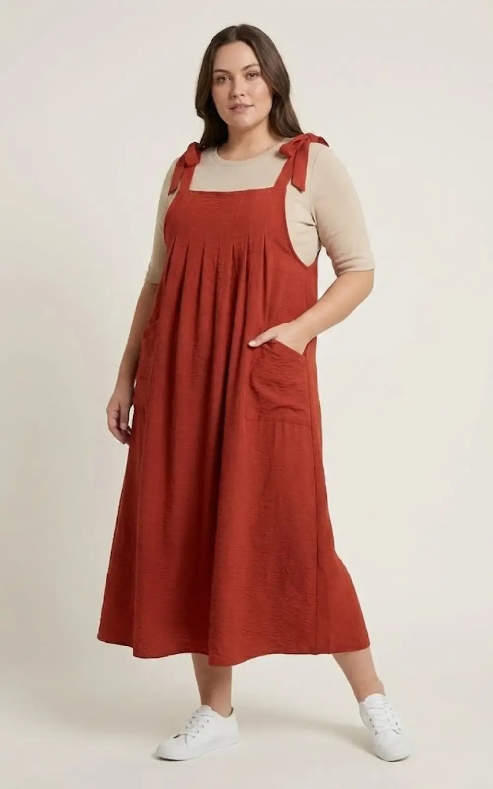 Robe Salopette Rouge