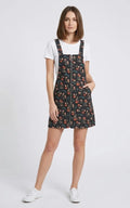 Robe Salopette Zippée Fleurie