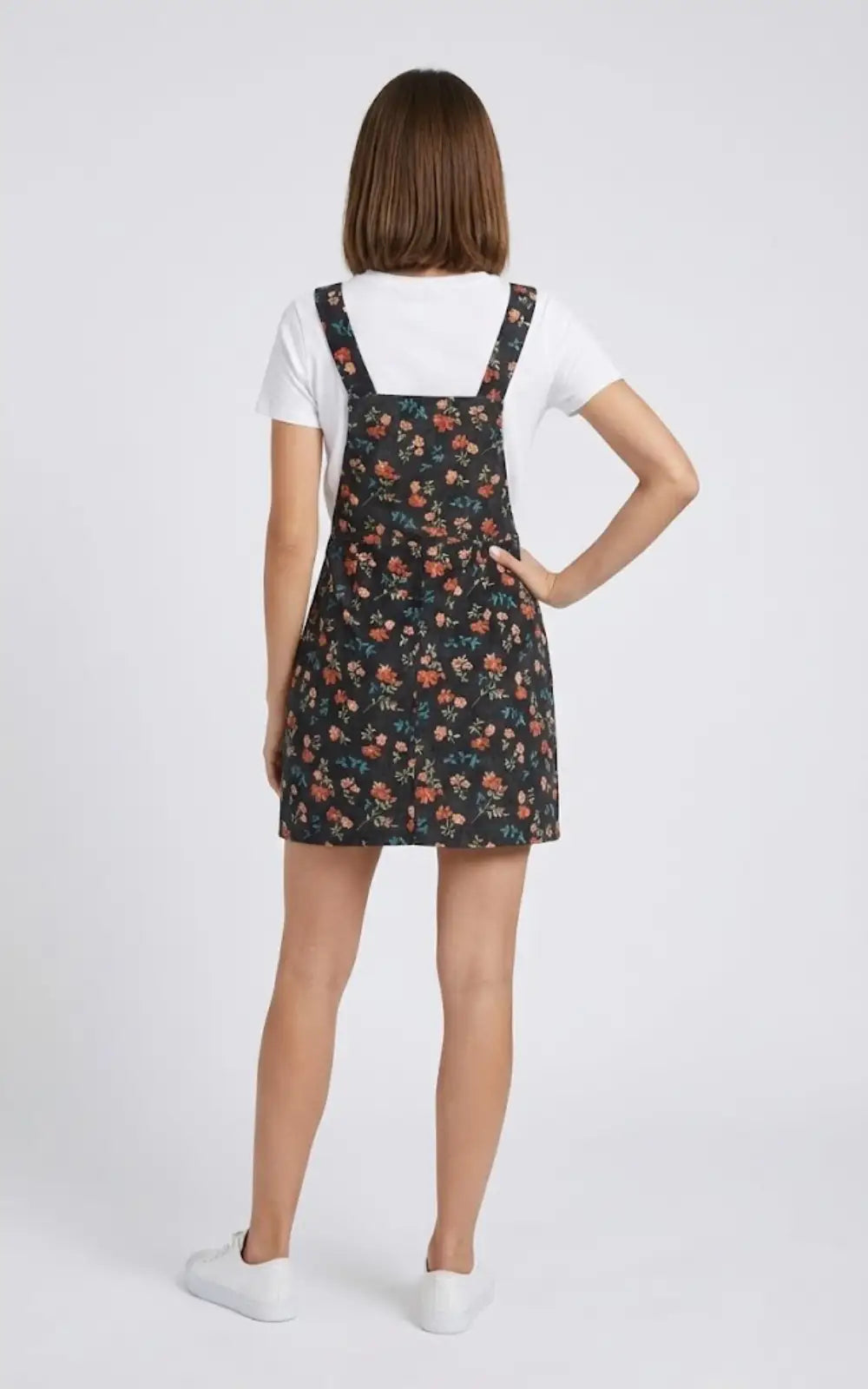 Robe Salopette Zippée Fleurie