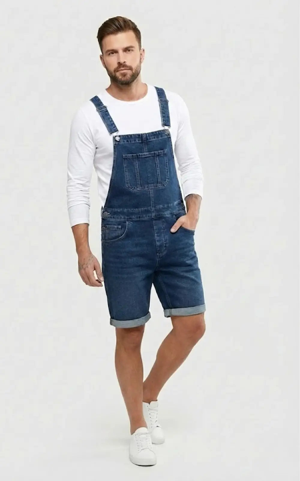 Salopette Bermuda Jeans Homme