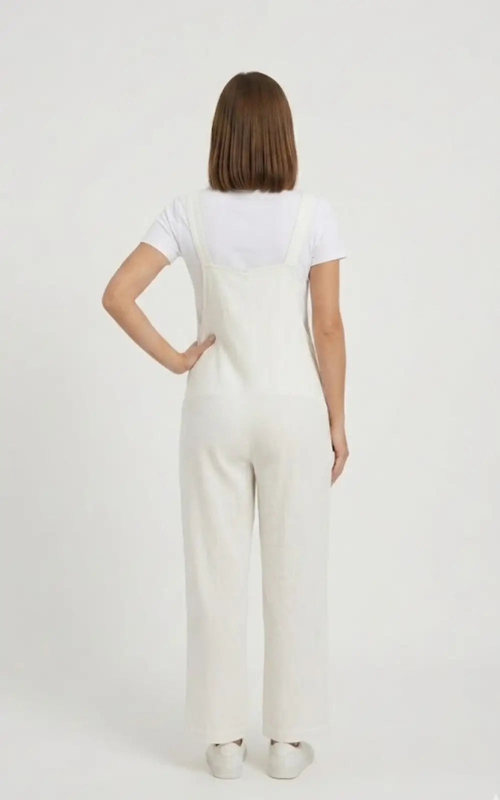 Salopette Blanche Grossesse