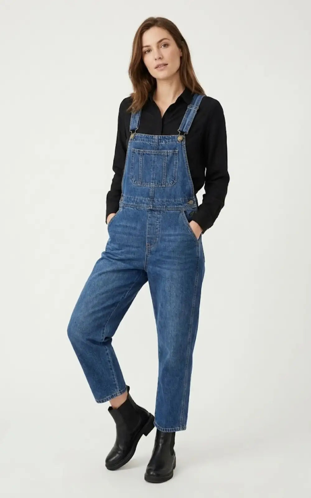 Salopette Bleu en Jean Femme