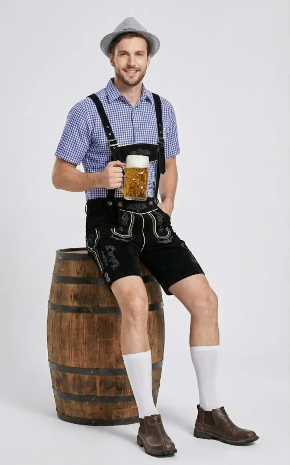 Salopette Courte Bavaroise Noire