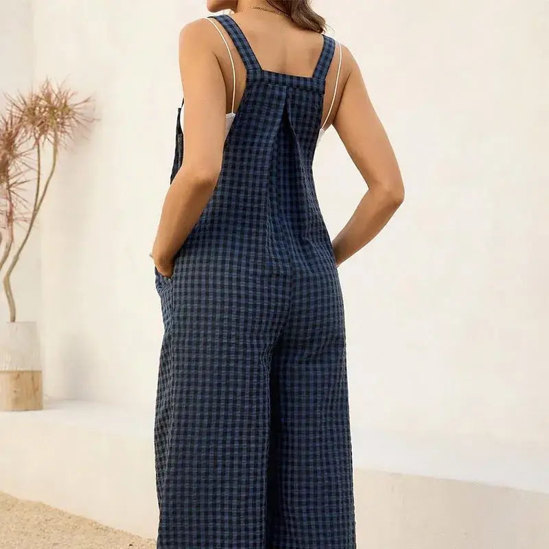 Salopette De Grossesse à Carreaux