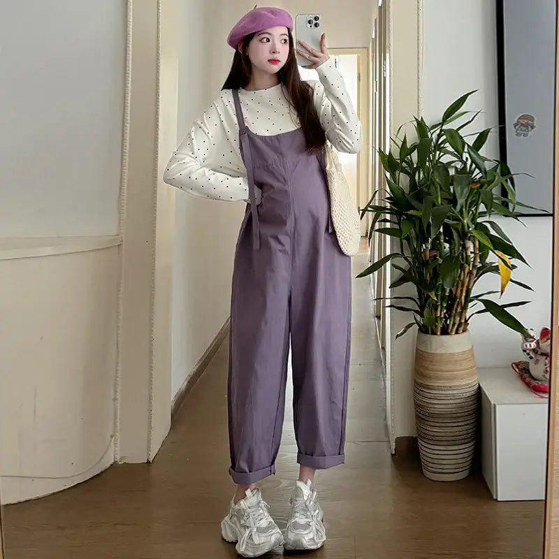 Salopette De Grossesse Violette