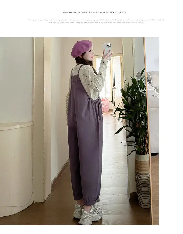 Salopette De Grossesse Violette