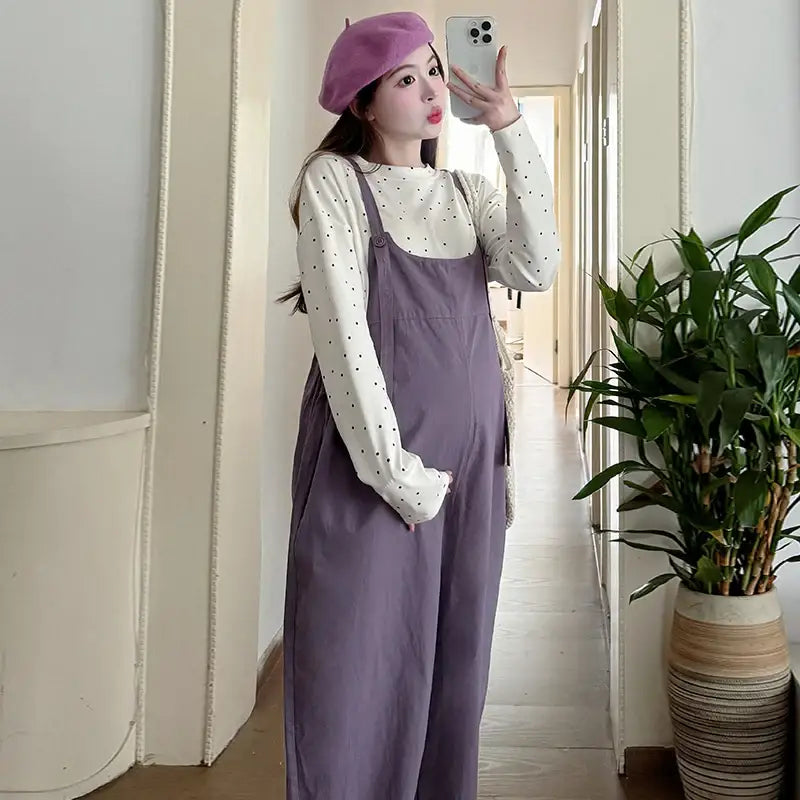 Salopette De Grossesse Violette