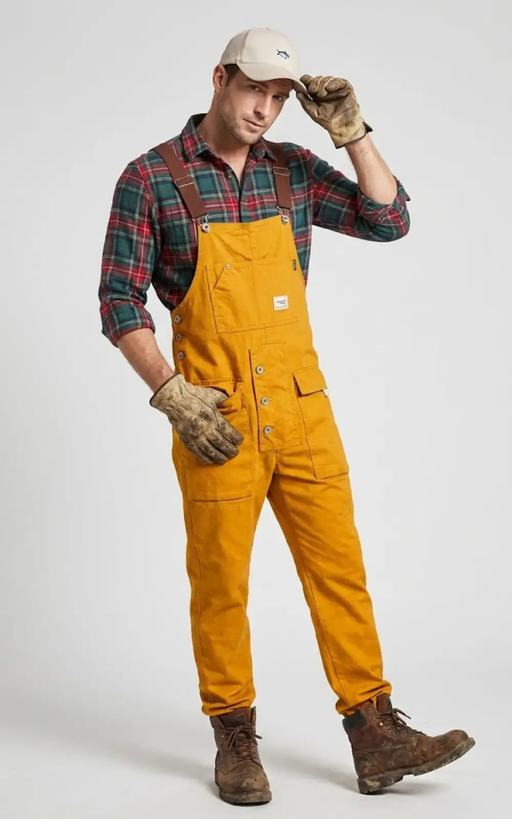 Salopette De Travail En Coton Homme