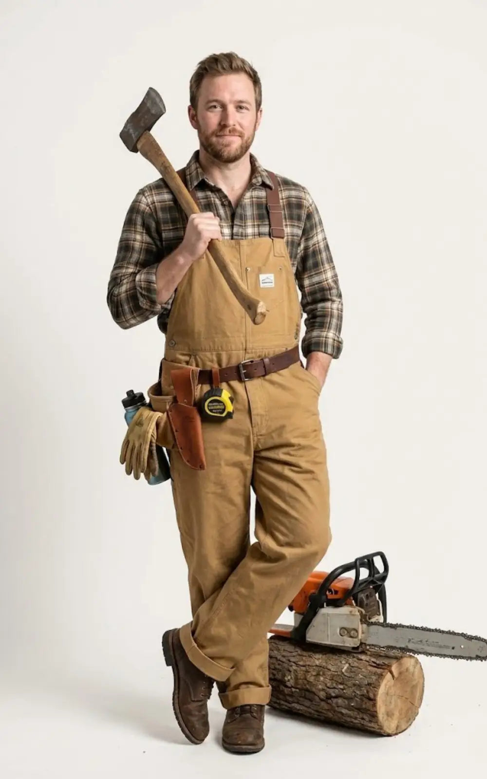 Salopette De Travail Marron Homme