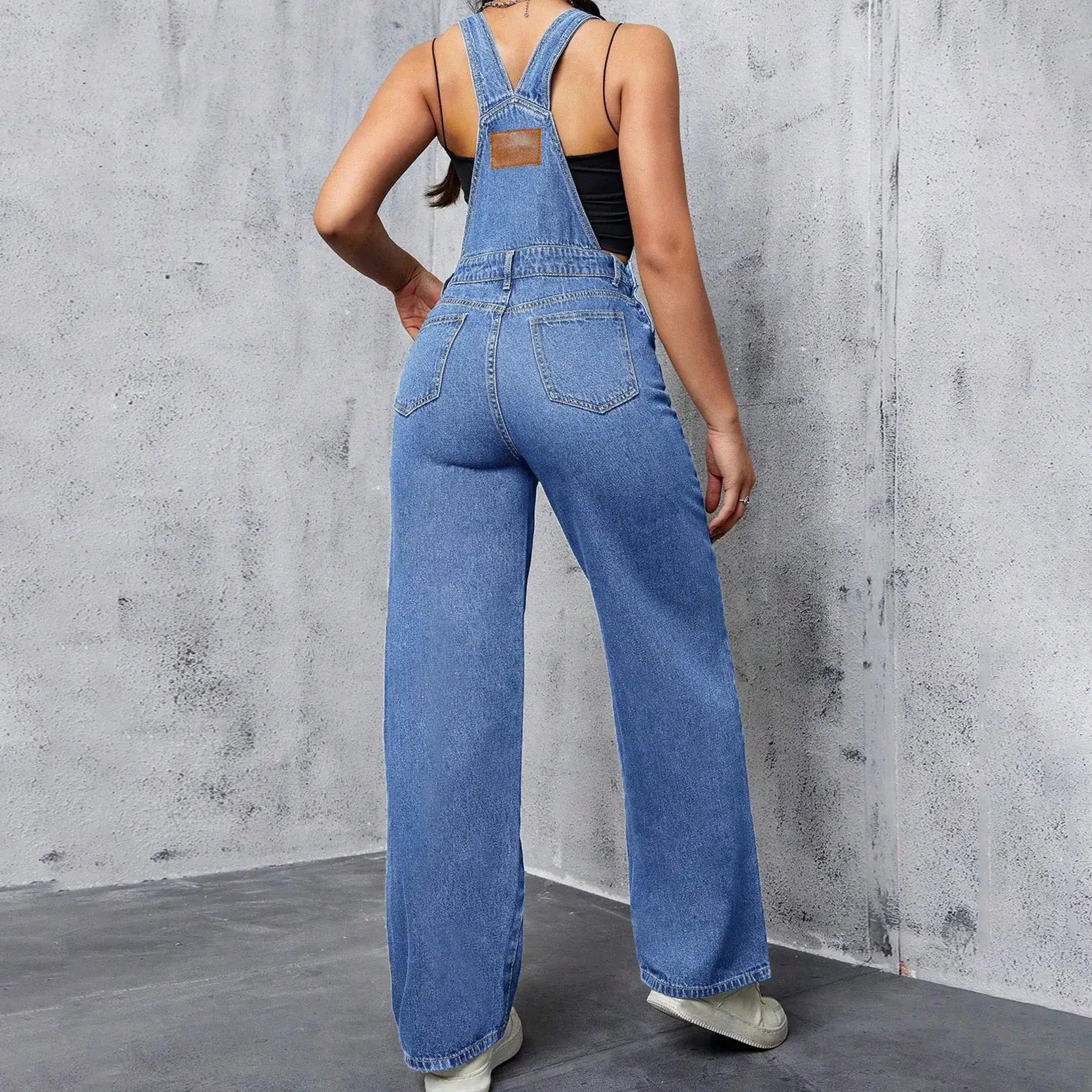 Salopette en Jean Femme Coupe Ajustée