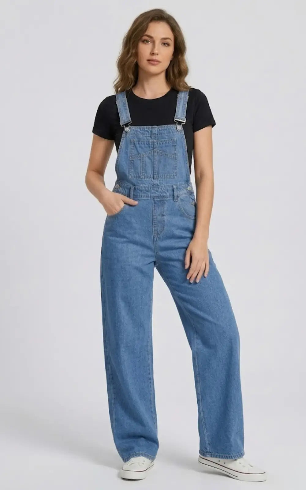 Salopette en Jean Femme Coupe Ajustée