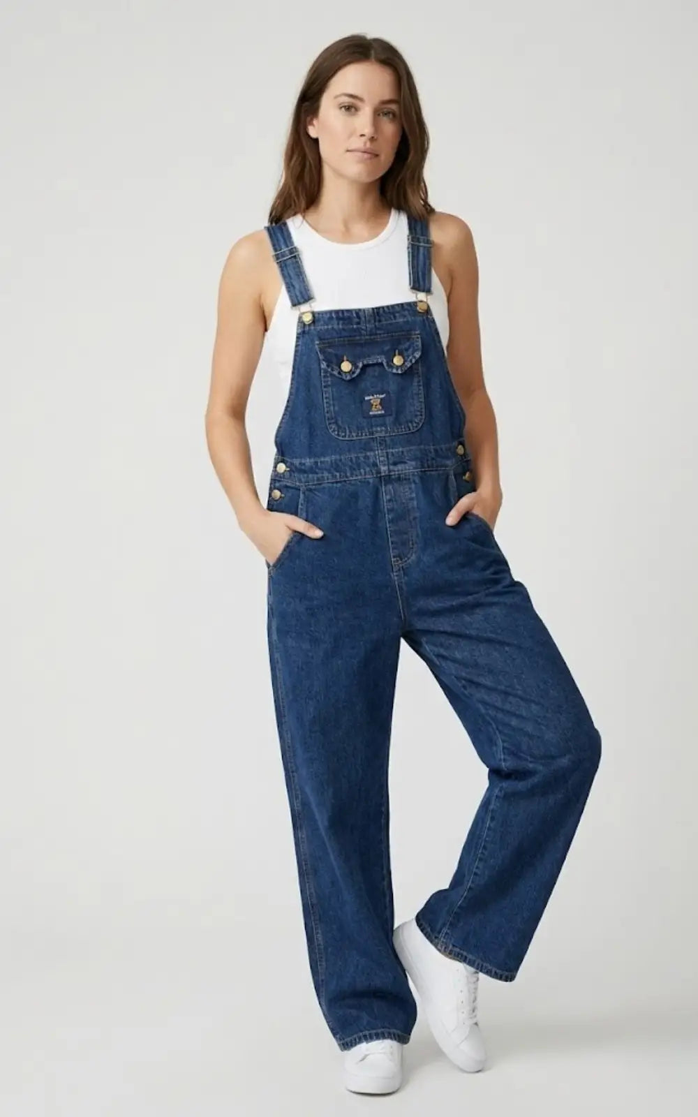 Salopette en Jean Femme Motif Coeur