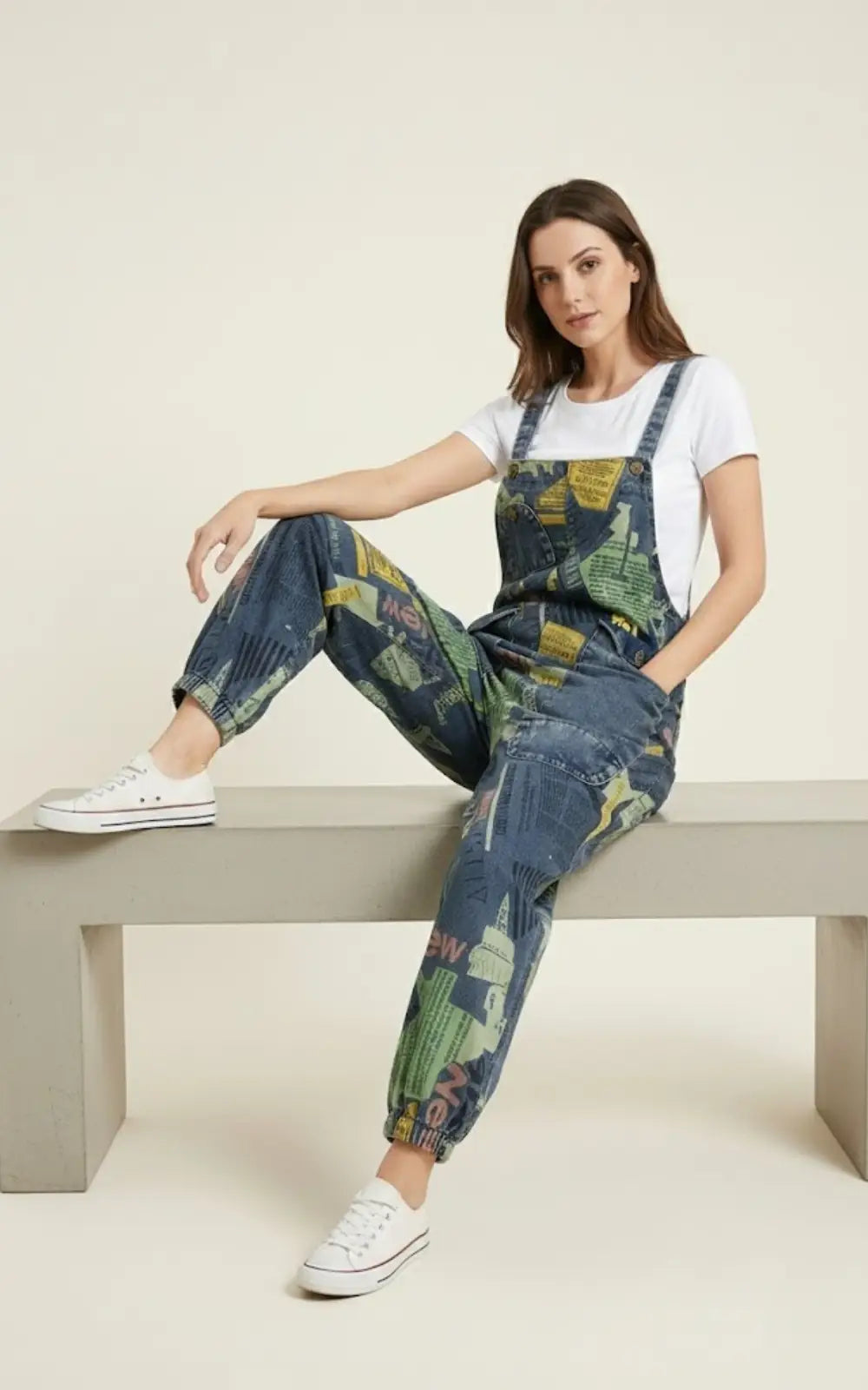 Salopette en Jean Femme Vintage