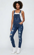 Salopette en Jean Skinny Dechiré Femme