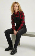 Salopette en Jean Skinny Femme Noir