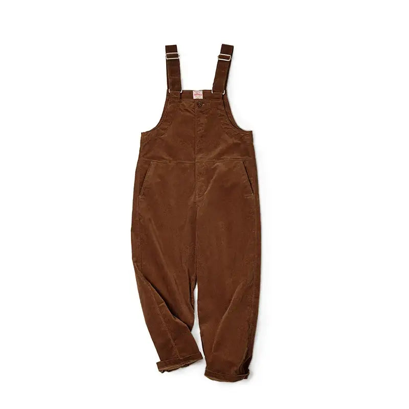 Salopette en Velours Marron Homme