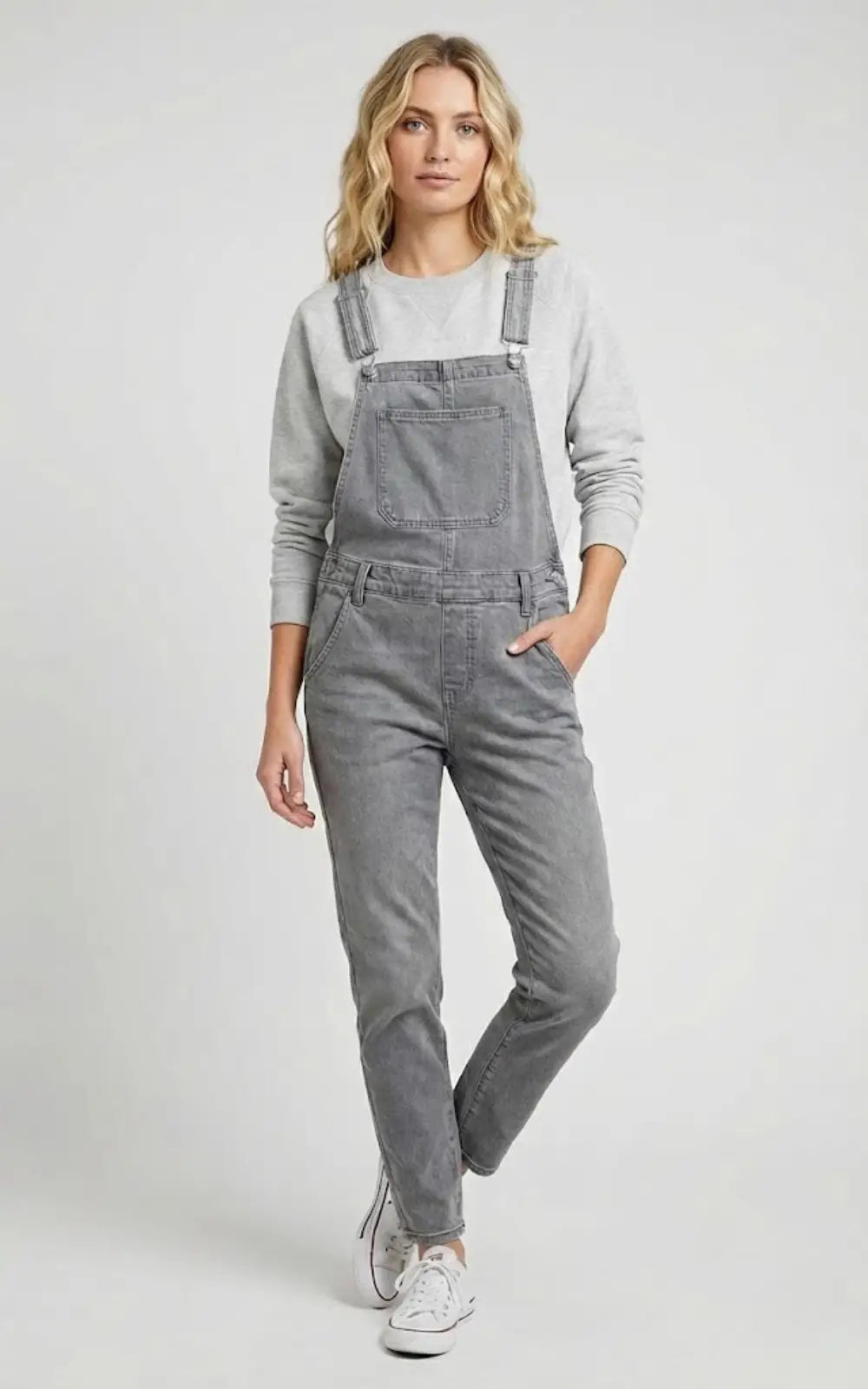 Salopette Femme Jean Gris