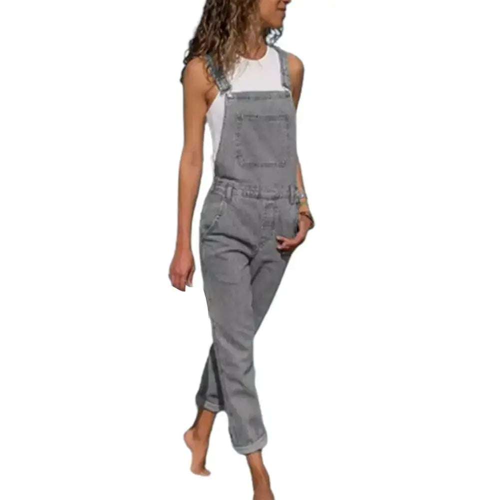 Salopette Femme Jean Gris