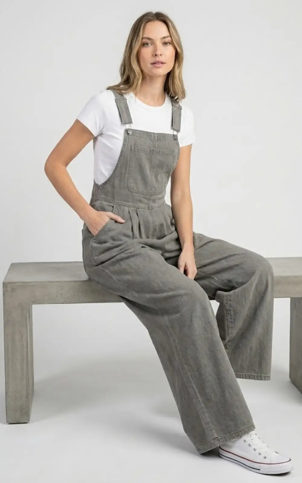 Salopette Femme Jean Pantalon Ample