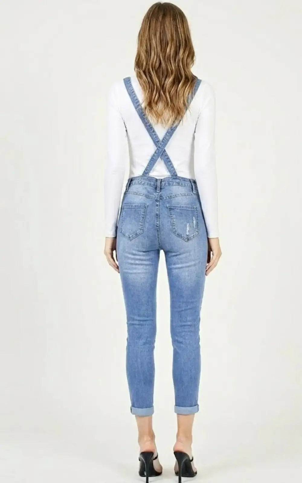 Salopette Femme Jean Slim Troué