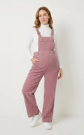 Salopette Grossesse en Velours Rose