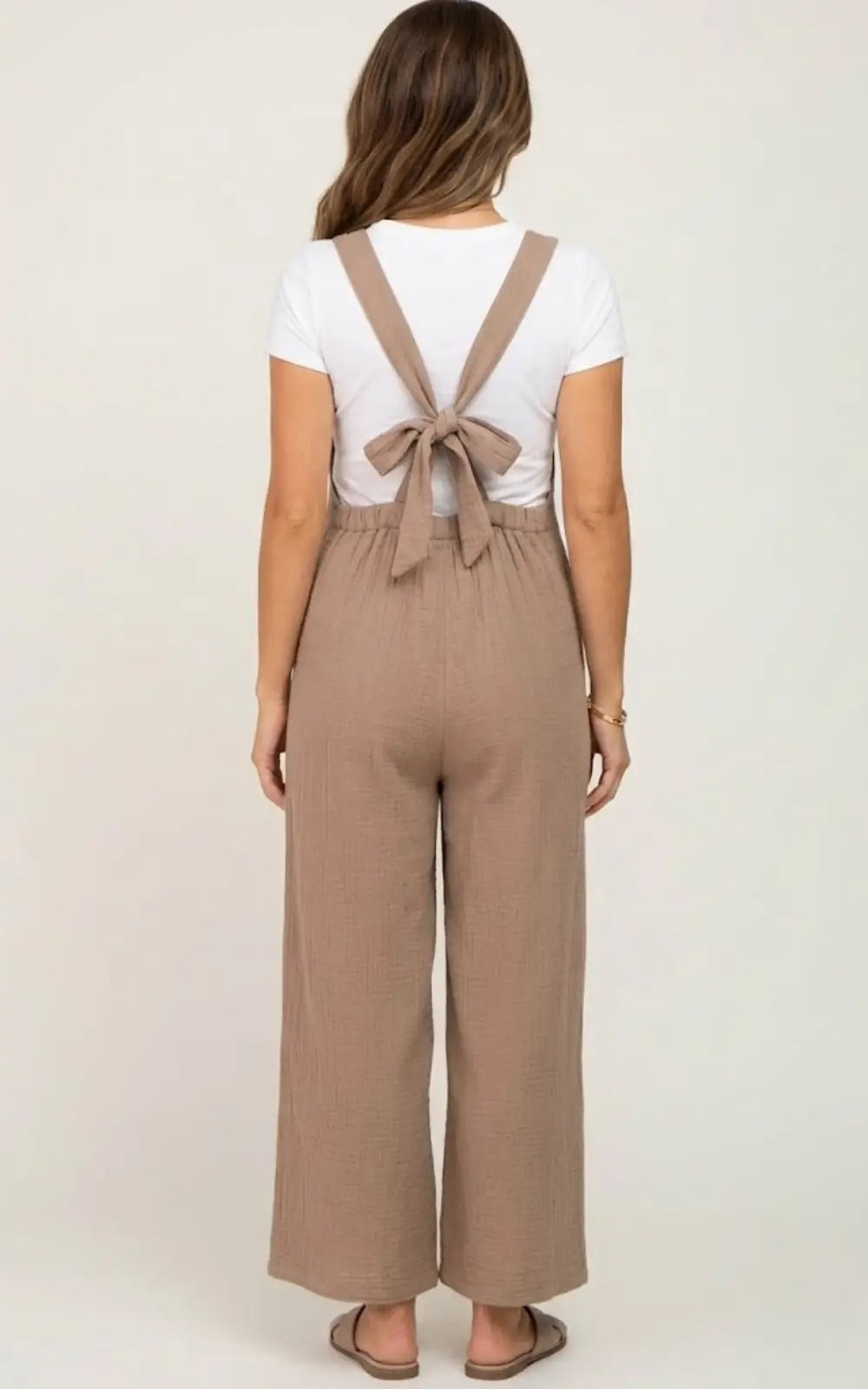 Salopette Grossesse Fluide Marron