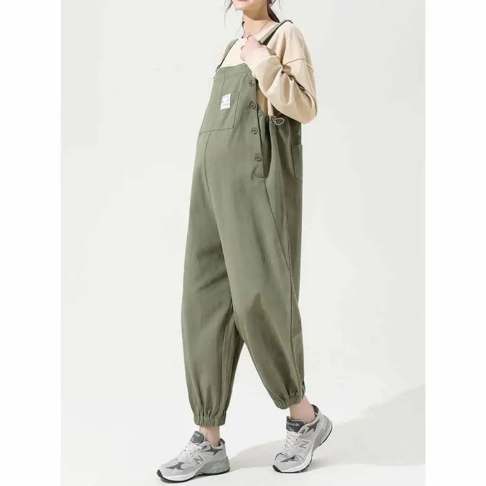 Salopette Grossesse Kaki