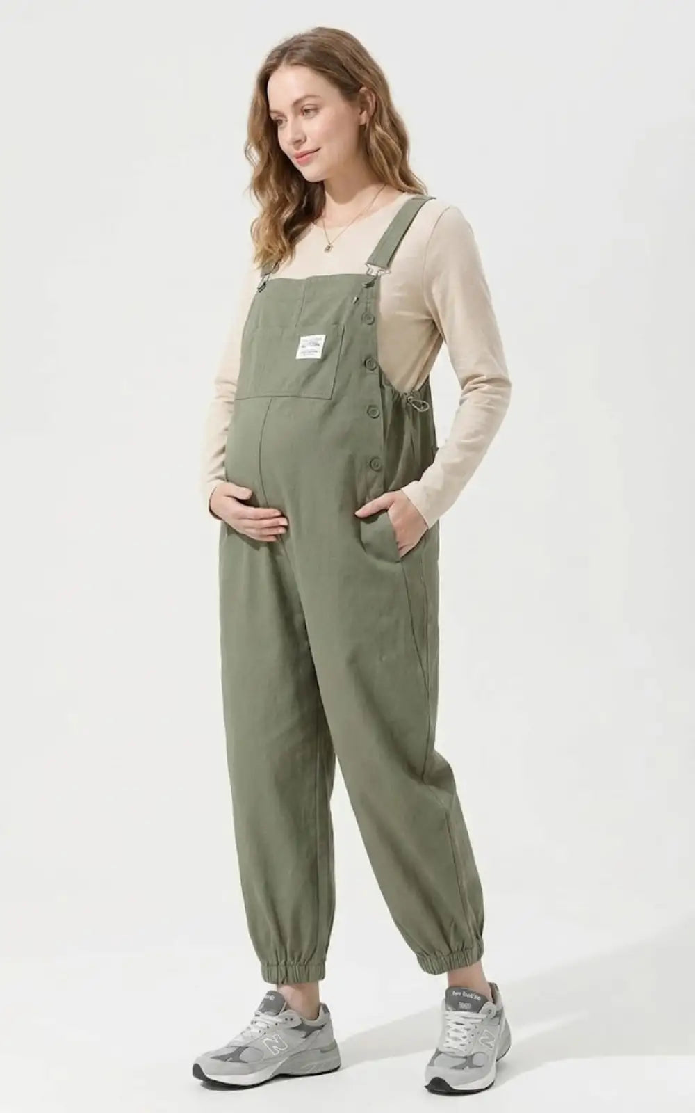 Salopette Grossesse Kaki