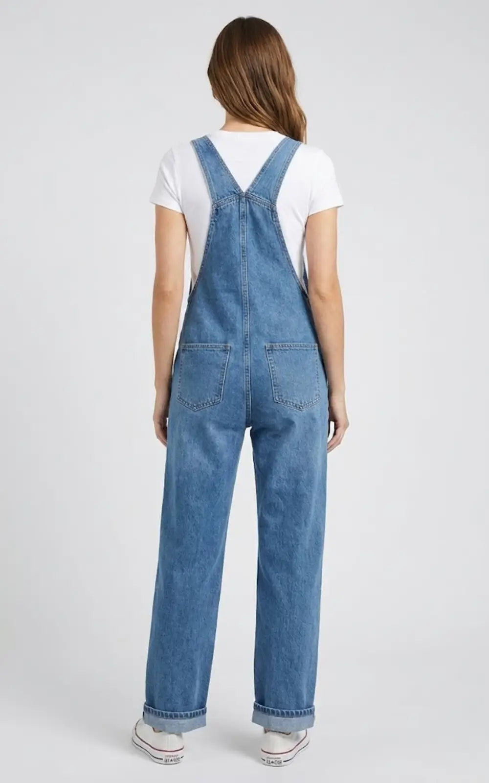 Salopette Jean Femme Coupe Droite