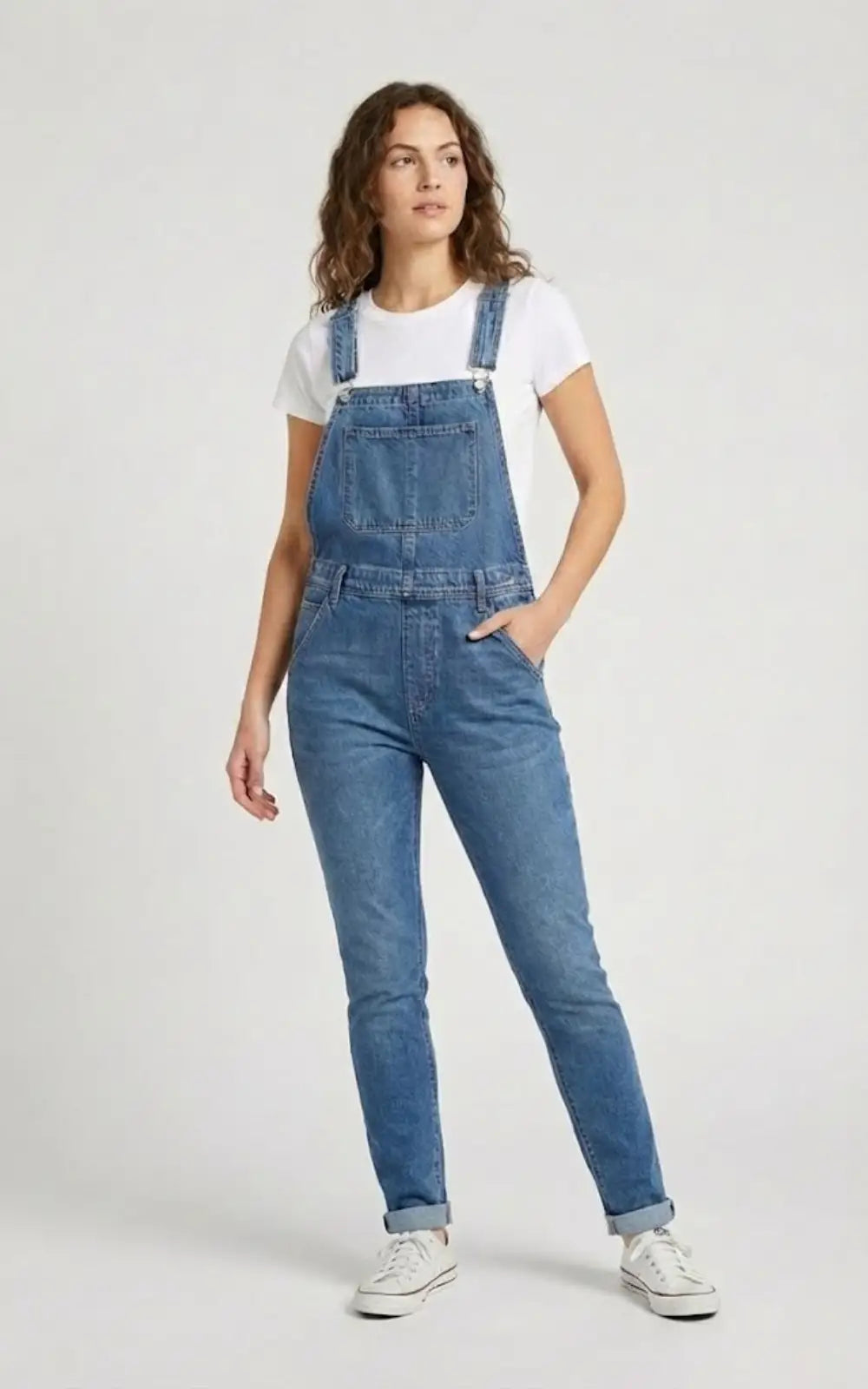 Salopette Jean Femme Coupe Straight