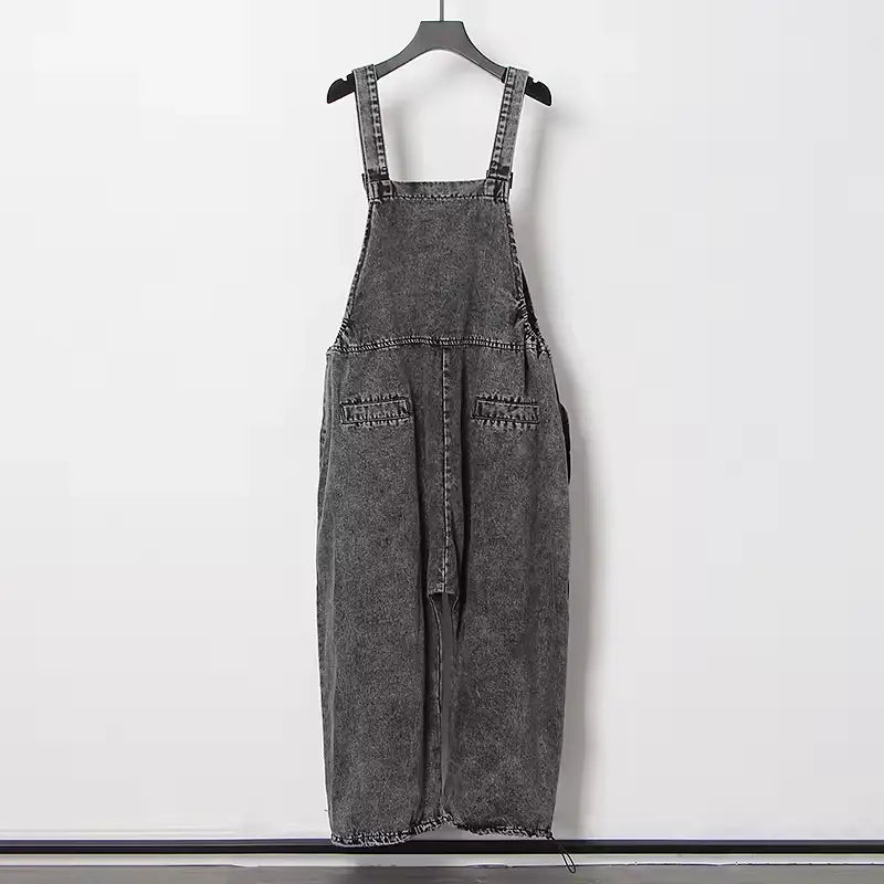 Salopette Jean Femme Grise Design