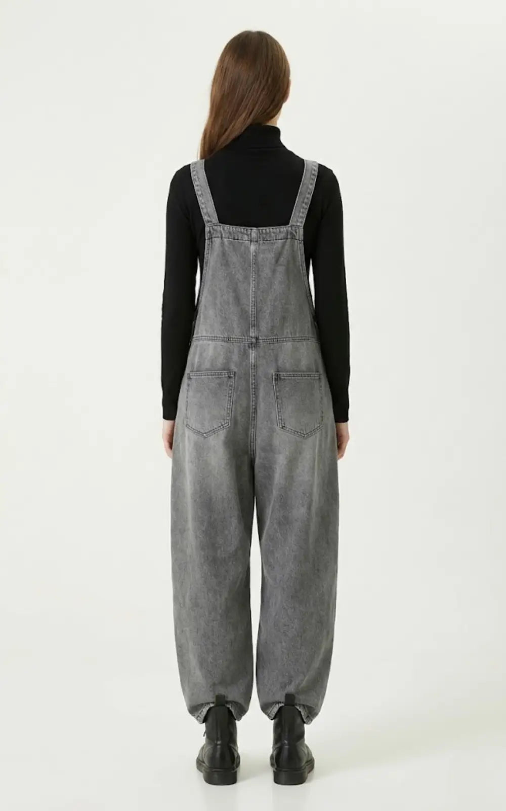 Salopette Jean Femme Grise Design