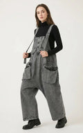 Salopette Jean Femme Grise Design