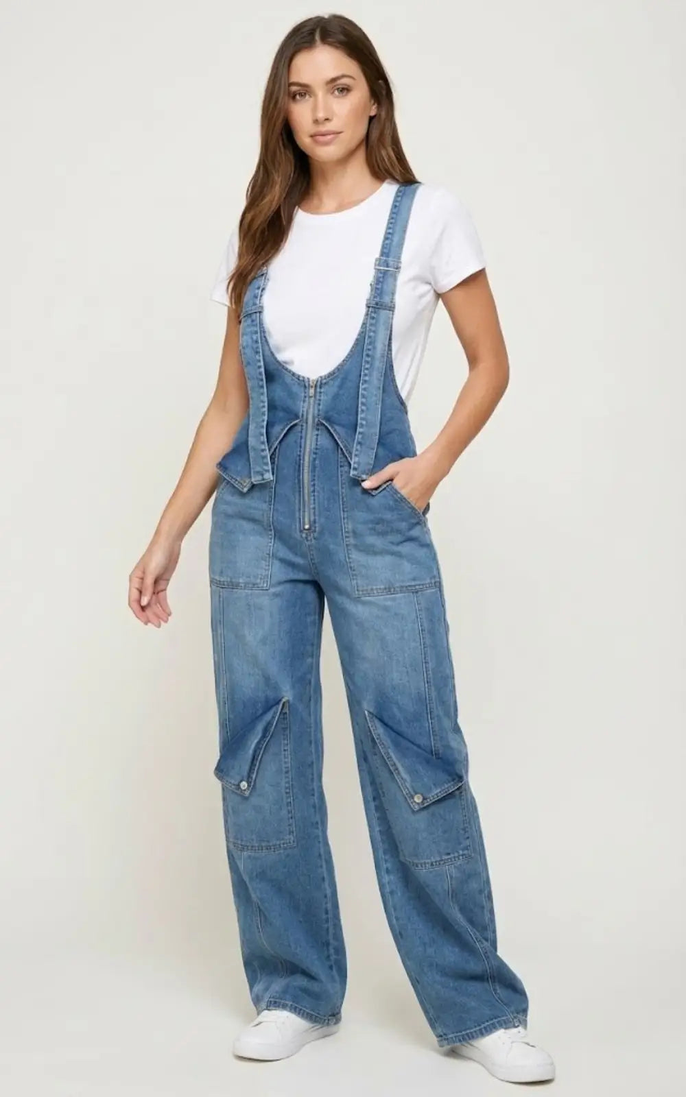 Salopette Jean Femme Y2K Bleu